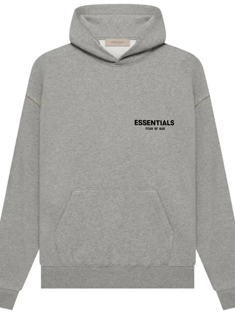 ESSENTIALS FEAR OF GOD Dark Oatmeal Fleece Hoodie