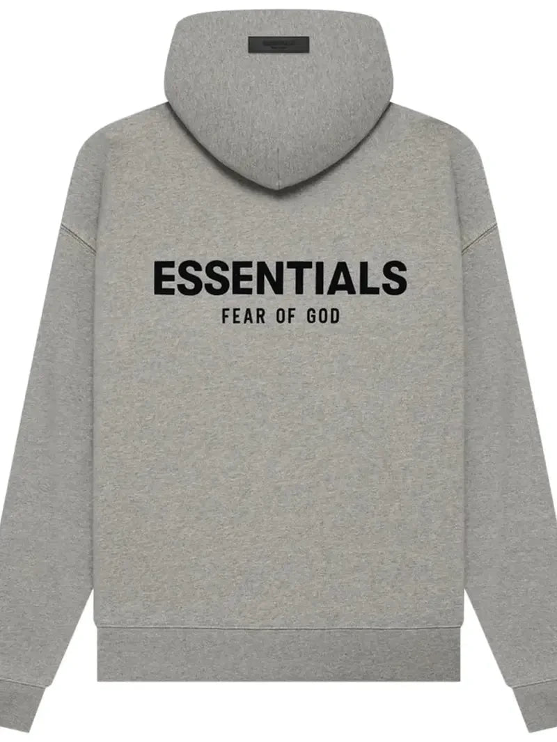 ESSENTIALS FEAR OF GOD Dark Oatmeal Fleece Hoodie