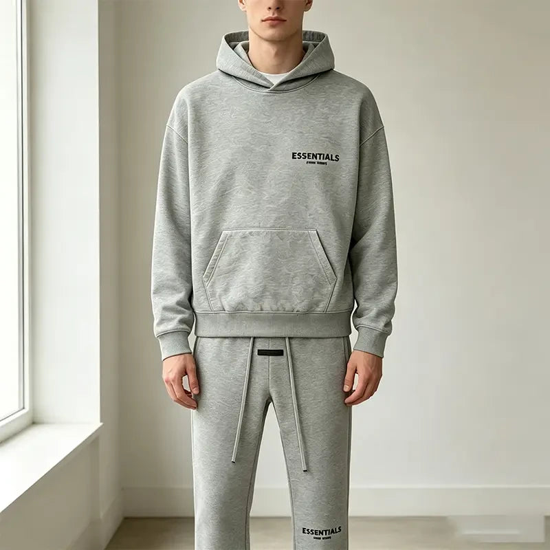 Essentials Fear Of God Pullover Hoodie And Sweatpants Set
