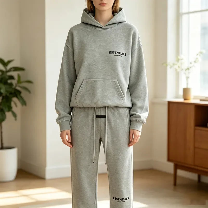 Essentials Fear Of God Pullover Hoodie And Sweatpants Set