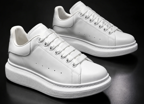 Alexander McQueen Oversized Sneaker in triple white