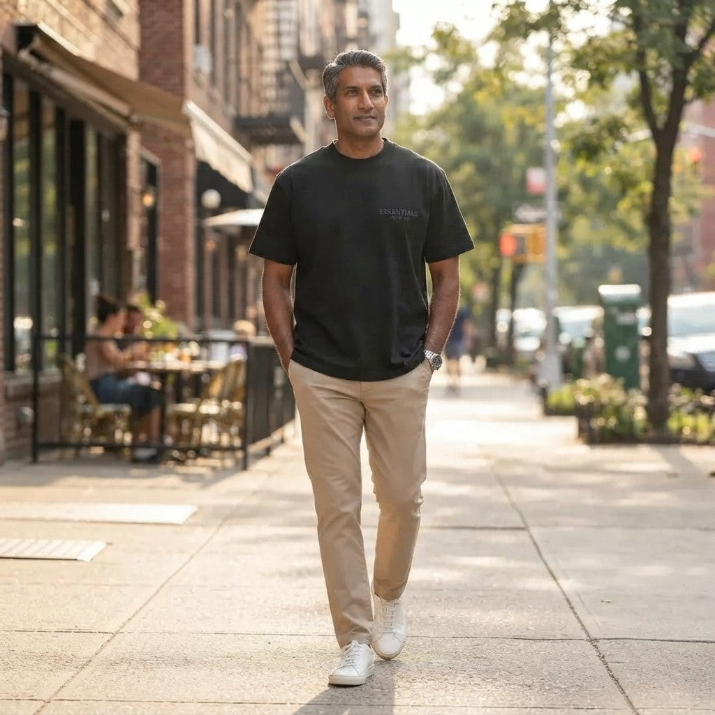 ESSENTIALS Streetwear Black T-Shirt