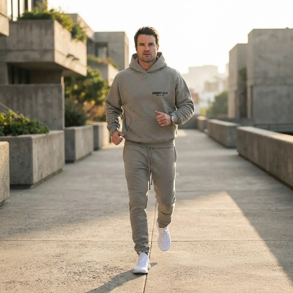 Essentials Fear Of God Pullover Hoodie And Sweatpants Set